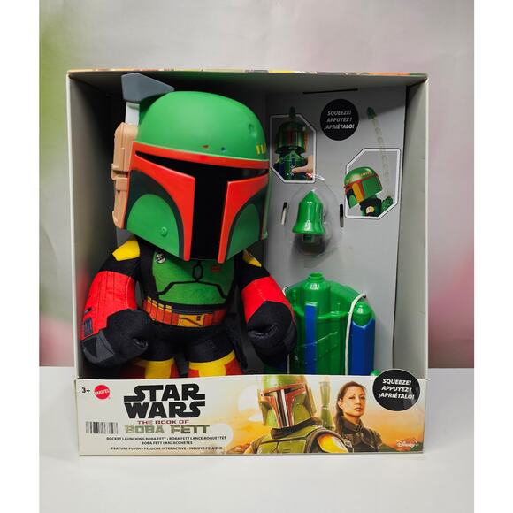 Star Wars the Book Of Boba Fett Rocket Launching Feature Plush NWT - Picture 1 of 4